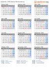 Kalender 1946 mit Ferien und Feiertagen Baden-Württemberg