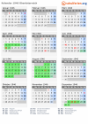 Kalender 1946 mit Ferien und Feiertagen Oberösterreich