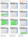 Kalender 1946 mit Ferien und Feiertagen Steiermark