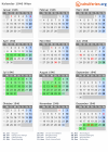Kalender 1946 mit Ferien und Feiertagen Wien