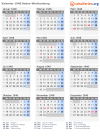 Kalender 1948 mit Ferien und Feiertagen Baden-Württemberg