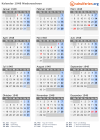 Kalender 1948 mit Ferien und Feiertagen Niedersachsen