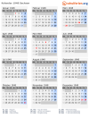 Kalender 1948 mit Ferien und Feiertagen Sachsen