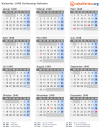 Kalender 1948 mit Ferien und Feiertagen Schleswig-Holstein