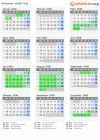 Kalender 1948 mit Ferien und Feiertagen Tirol