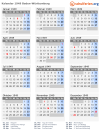 Kalender 1949 mit Ferien und Feiertagen Baden-Württemberg