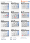 Kalender 1949 mit Ferien und Feiertagen Brandenburg