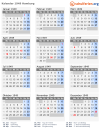 Kalender 1949 mit Ferien und Feiertagen Hamburg