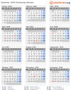 Kalender 1949 mit Ferien und Feiertagen Schleswig-Holstein