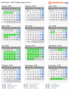 Kalender 1949 mit Ferien und Feiertagen Niederösterreich