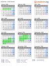 Kalender 1956 mit Ferien und Feiertagen Berlin