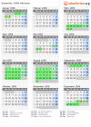 Kalender 1959 mit Ferien und Feiertagen Kärnten