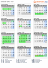 Kalender 1961 mit Ferien und Feiertagen Tirol