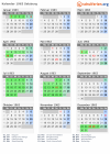 Kalender 1963 mit Ferien und Feiertagen Salzburg