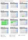Kalender 1965 mit Ferien und Feiertagen Schleswig-Holstein
