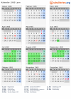 Kalender 1965 mit Ferien und Feiertagen Lyon