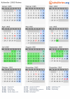 Kalender 1965 mit Ferien und Feiertagen Reims