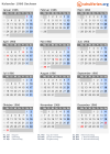 Kalender 1966 mit Ferien und Feiertagen Sachsen