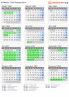 Kalender 1966 mit Ferien und Feiertagen Burgenland