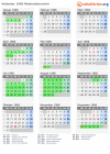 Kalender 1966 mit Ferien und Feiertagen Niederösterreich
