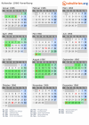 Kalender 1966 mit Ferien und Feiertagen Vorarlberg