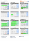 Kalender 1967 mit Ferien und Feiertagen Tirol