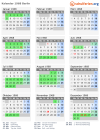 Kalender 1968 mit Ferien und Feiertagen Berlin