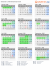 Kalender 1968 mit Ferien und Feiertagen Oberösterreich