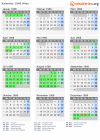 Kalender 1968 mit Ferien und Feiertagen Wien