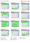 Kalender 1969 mit Ferien und Feiertagen Nizza