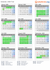 Kalender 1969 mit Ferien und Feiertagen Tirol