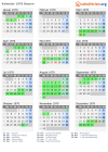 Kalender 1970 mit Ferien und Feiertagen Bayern
