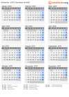 Kalender 1970 mit Ferien und Feiertagen Sachsen-Anhalt