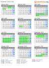 Kalender 1970 mit Ferien und Feiertagen Tirol