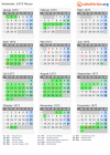 Kalender 1973 mit Ferien und Feiertagen Nizza