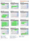Kalender 1973 mit Ferien und Feiertagen Orléans-Tours