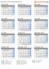 Kalender 1976 mit Ferien und Feiertagen Niederösterreich