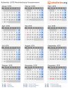 Kalender 1978 mit Ferien und Feiertagen Mecklenburg-Vorpommern