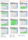 Kalender 1978 mit Ferien und Feiertagen Saarland