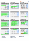 Kalender 1978 mit Ferien und Feiertagen Nizza