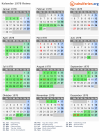 Kalender 1978 mit Ferien und Feiertagen Reims