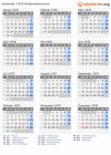 Kalender 1978 mit Ferien und Feiertagen Niederösterreich