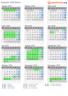 Kalender 1979 mit Ferien und Feiertagen Berlin