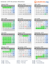Kalender 1979 mit Ferien und Feiertagen Nordrhein-Westfalen