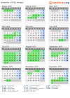 Kalender 1979 mit Ferien und Feiertagen Limoges