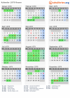 Kalender 1979 mit Ferien und Feiertagen Rouen