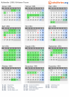 Kalender 1981 mit Ferien und Feiertagen Orléans-Tours