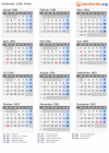 Kalender 1981 mit Ferien und Feiertagen Wien