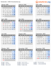 Kalender 1983 mit Ferien und Feiertagen Brandenburg