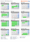 Kalender 1983 mit Ferien und Feiertagen Orléans-Tours